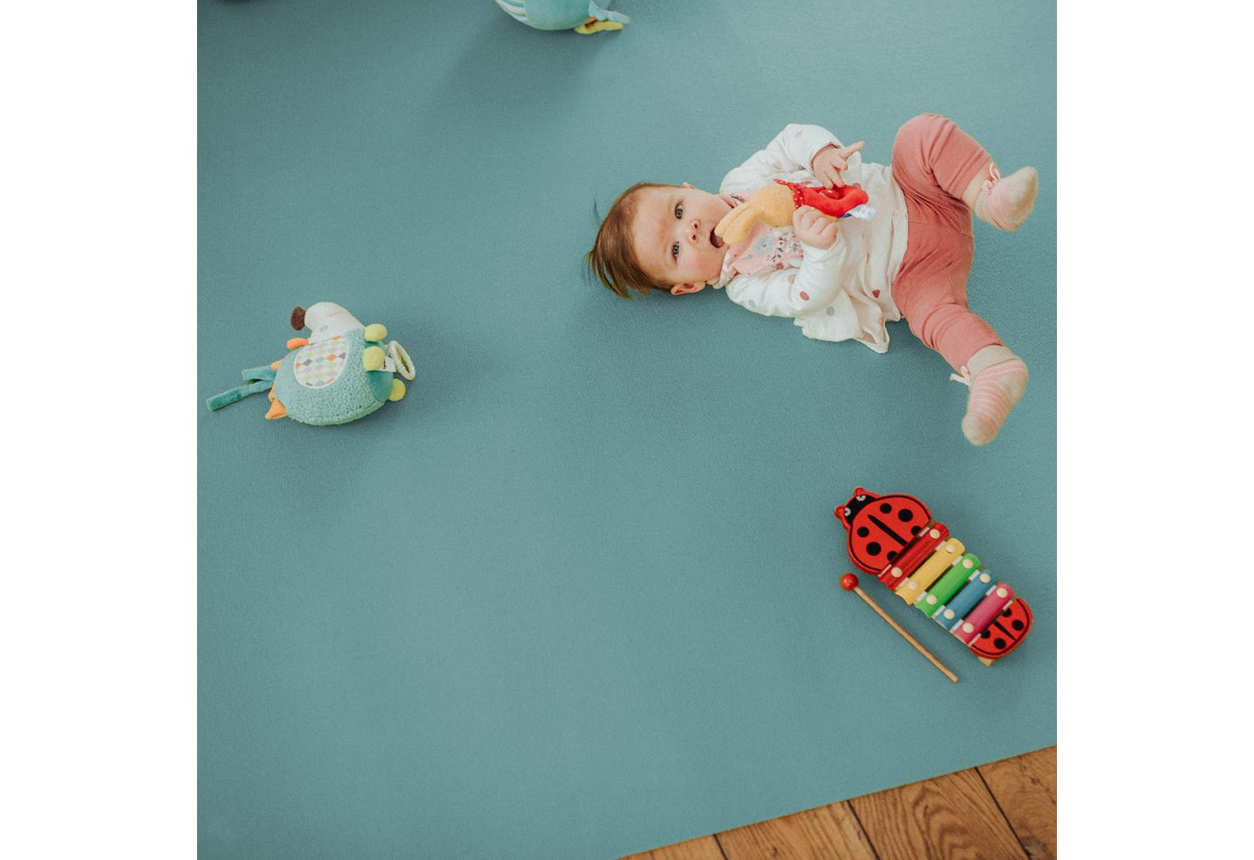 Sanosoft Spielmatte Krabbelmatte rutschfest Sanosoft®, Oeko-Tex 100 - Made in Germany – Bild 2 von 5