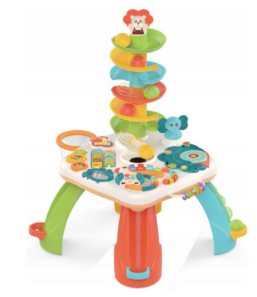 COIL Spieltisch COIL Lerntisch, Baby-Aktivitätstisch-Spielzeug, Interaktive Kugelbahn, Kugelrutsche, Lernspielzeug, Ball Safari – Bild 2 von 5
