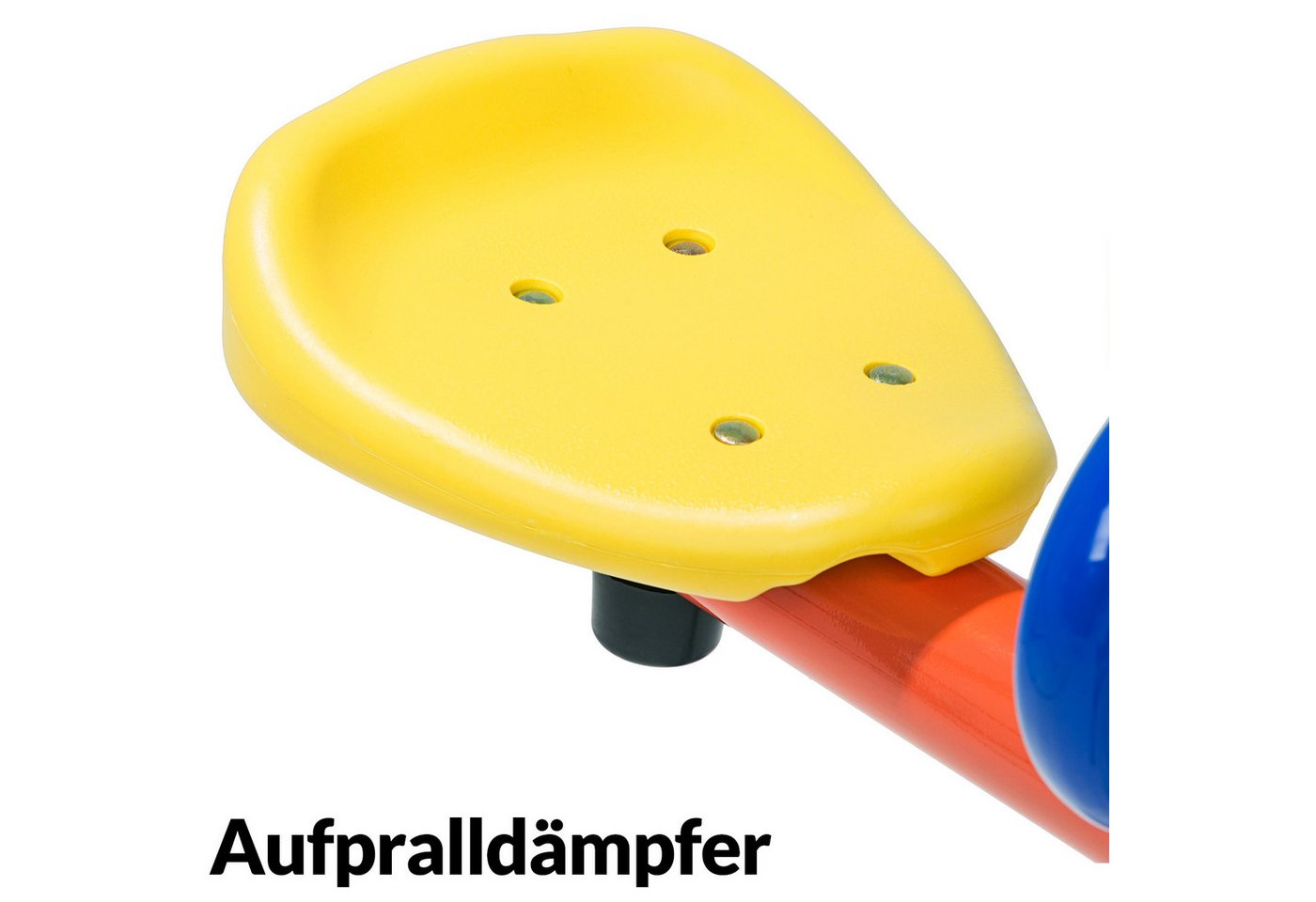 Spielwerk Einzelschaukel Wippe, für Kinder 70kg max 360° Drehbar Haltegriffe Gartenwippe Kinderwippe – Bild 2 von 5