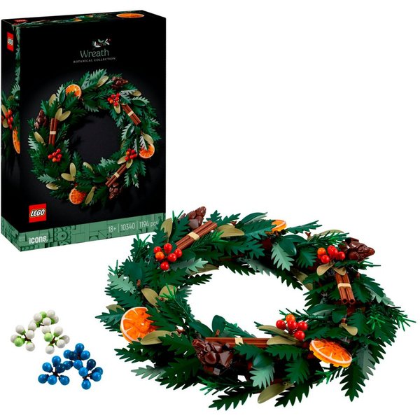 LEGO® Spielwerkzeug LEGO Icons Weihnachtskranz, Konstruktionsspielzeug