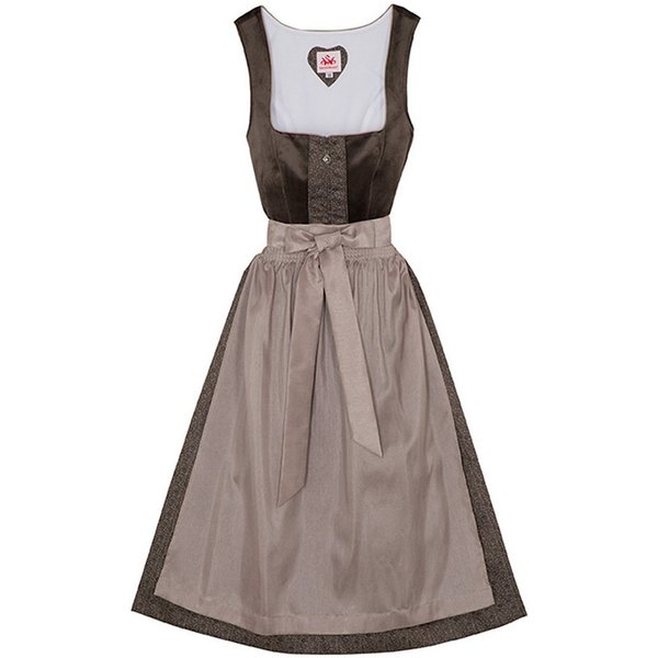 Spieth & Wensky Dirndl Buchsbaum Drindl Buchsbaum 2-teiliges Midi-Dirndl Kleid Dirndl Trachtenkleid