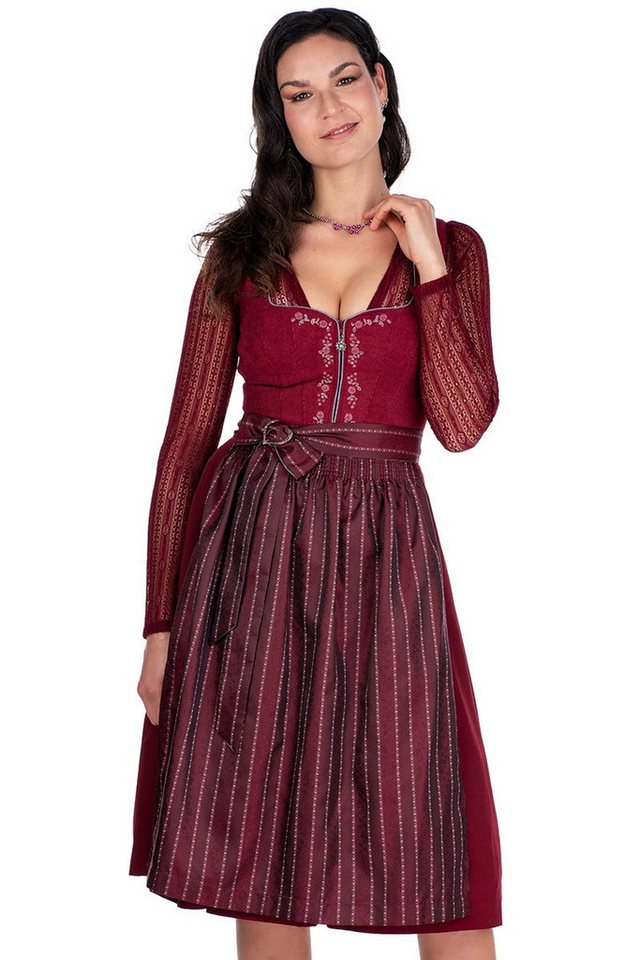 Spieth & Wensky Dirndl Cord Dirndl 2tlg. - DARIA - preiselbeere – Bild 2 von 5
