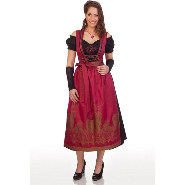 Spieth & Wensky Dirndl Dirndl lang 2tlg. - TULIP - beere