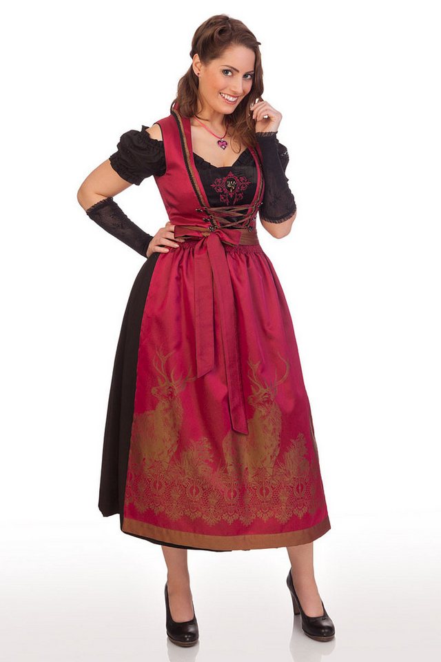 Spieth & Wensky Dirndl Dirndl lang 2tlg. - TULIP - beere – Bild 2 von 5