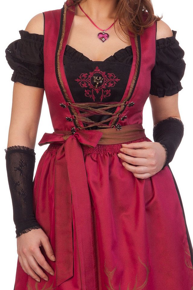 Spieth & Wensky Dirndl Dirndl lang 2tlg. - TULIP - beere – Bild 3 von 5