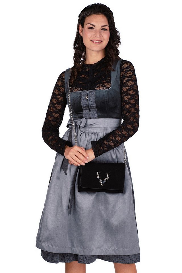Spieth & Wensky Dirndlbluse Dirndlbluse - BALTIK - schwarz, weiß – Bild 3 von 5