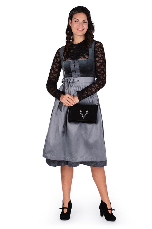 Spieth & Wensky Dirndlbluse Dirndlbluse - BALTIK - schwarz, weiß – Bild 4 von 5