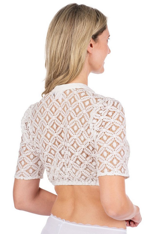 Spieth & Wensky Dirndlbluse Dirndlbluse - EIKE - offweiß, schwarz – Bild 2 von 5