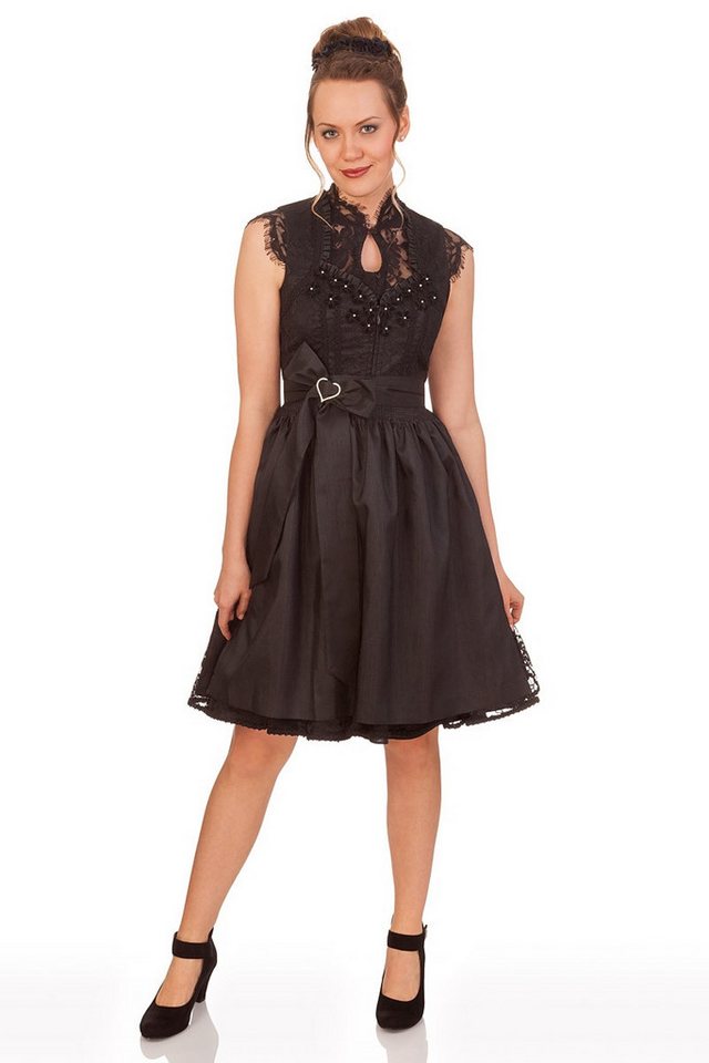 Spieth & Wensky Dirndlbluse Dirndlbluse - GRIMALDI - schwarz, weiß – Bild 3 von 3