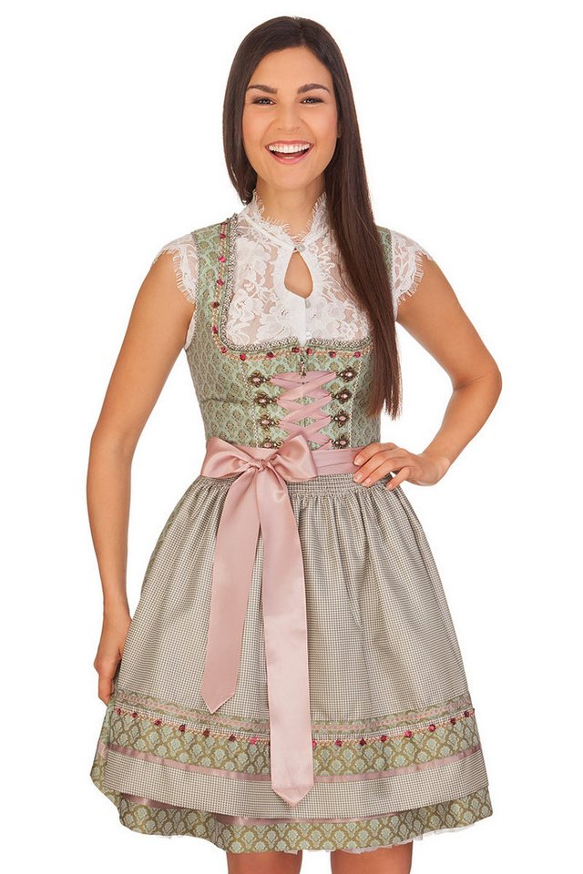 Spieth & Wensky Dirndlbluse Dirndlbluse - GRIMALDI - schwarz, weiß – Bild 2 von 2