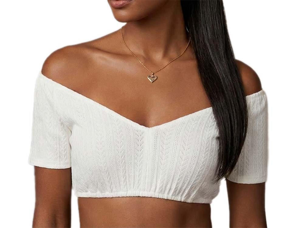 Spieth & Wensky Dirndlbluse Dirndlbluse Hannelore Jersey offwhite – Bild 2 von 2