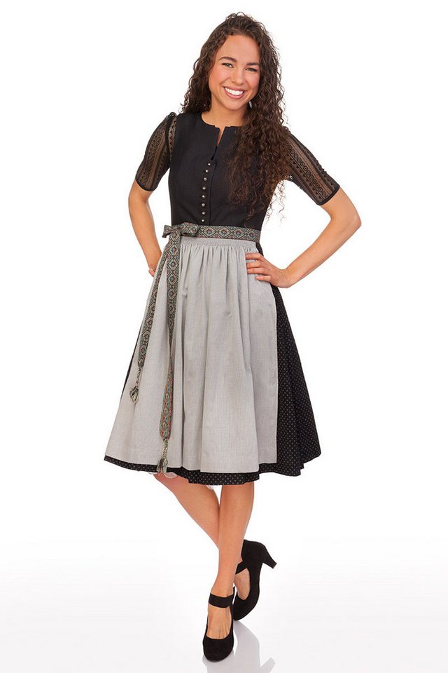 Spieth & Wensky Dirndlbluse Dirndlbluse - HIRSE - creme, schwarz – Bild 3 von 3