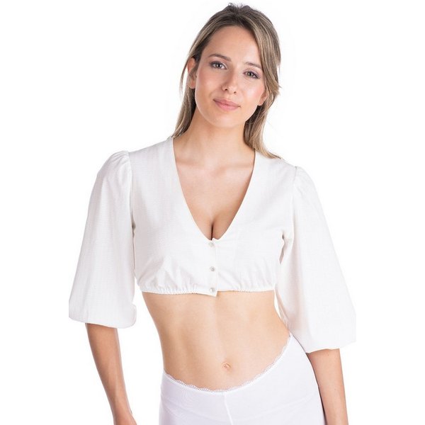 Spieth & Wensky Dirndlbluse Dirndlbluse - KADETT - offweiß