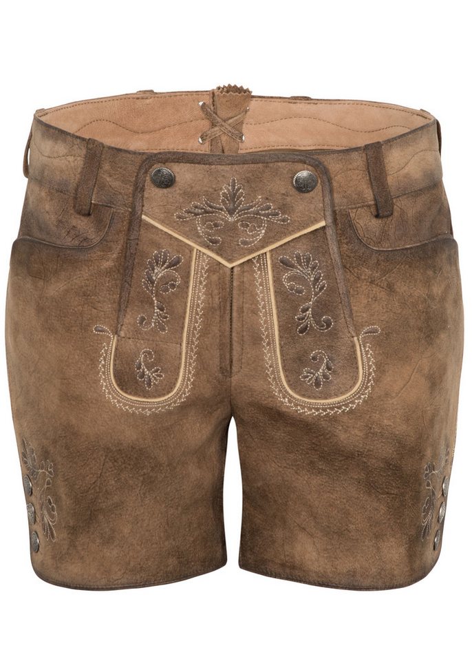 Spieth & Wensky Shorts Perga mit Stickereien – Bild 2 von 5