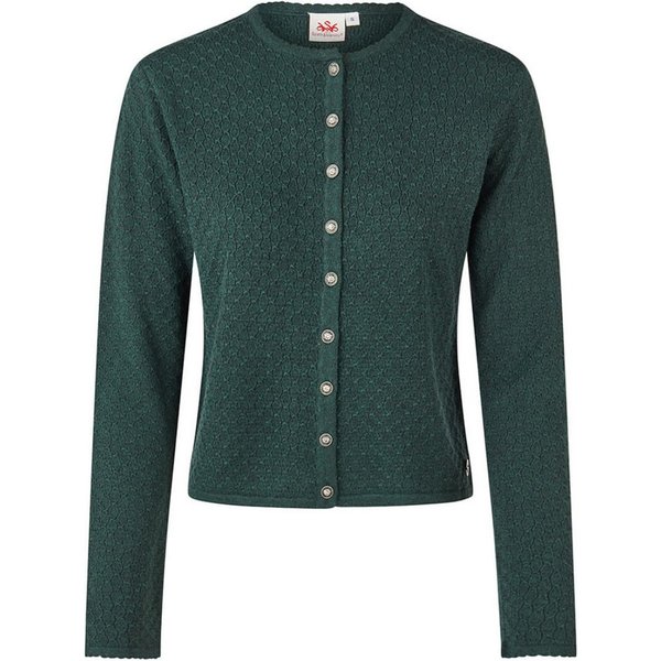 Spieth & Wensky Trachtenstrickjacke Strickjacke Hanzing dunkelgrün