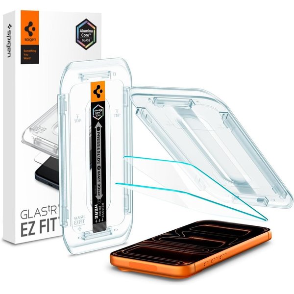 Spigen Displayschutzfolie 2x Displayschutz iPhone 18 Pro Max / 17 Pro Max /16 Pro Max Panzerglas für Apple iPhone 18 Pro Max, Displayschutz-Set, 2 Stück, Temper