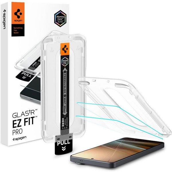 Spigen Displayschutzglas 2 x Glas Tr Ez Fit Pro Antireflex-Schutz für Samsung Galaxy S26 Ultra für Samsung Galaxy S26 Ultra, 2er-Pack (inkl. EZ Fit Montagerahme