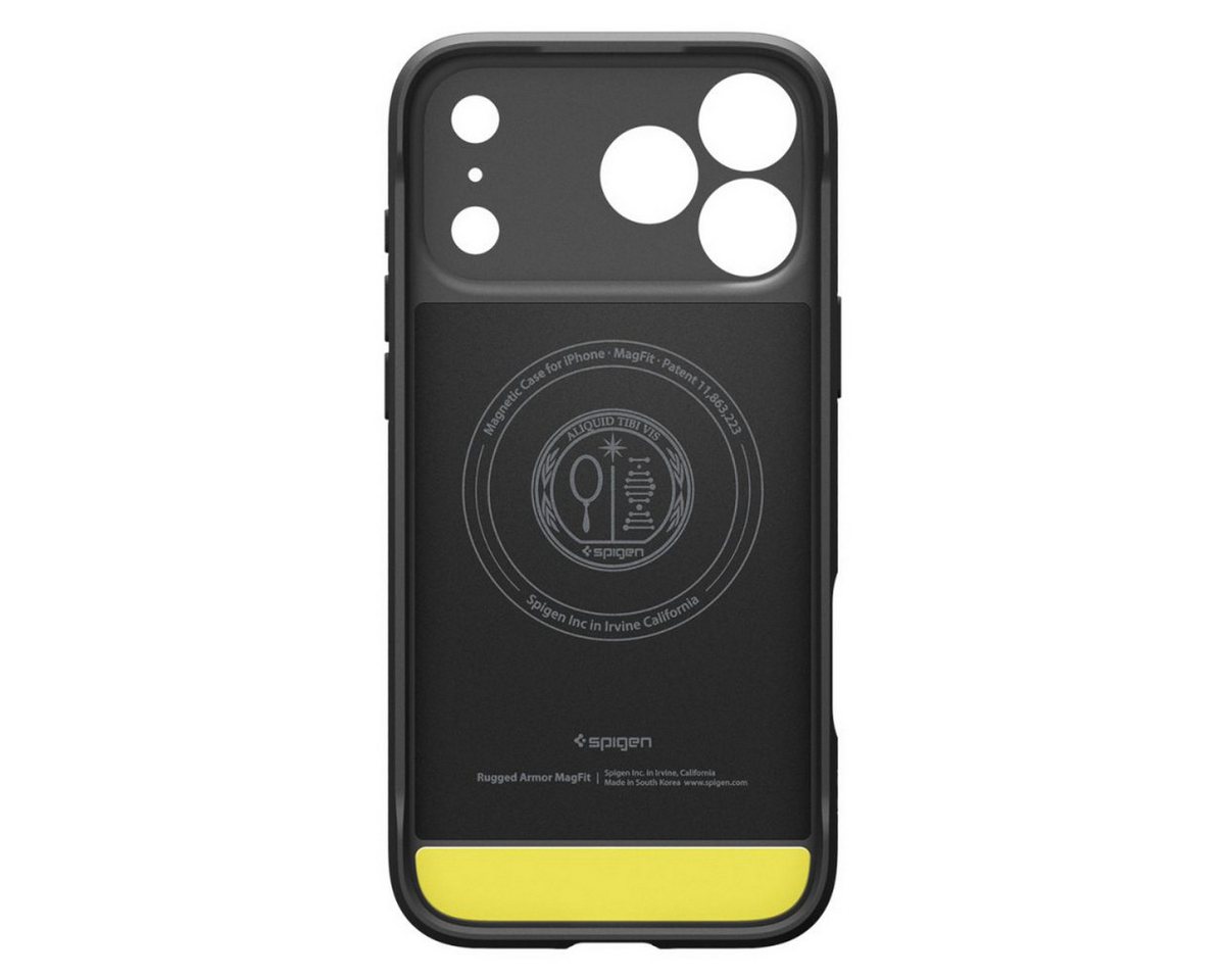 Spigen Handyhülle Rugged Armor mit Magnetfunktion Kompatibel mit iPhone 17 Pro Max 6,9, Matte, stoßfeste Oberfläche mit integrierter Magnetfunktion – Bild 4 von 5