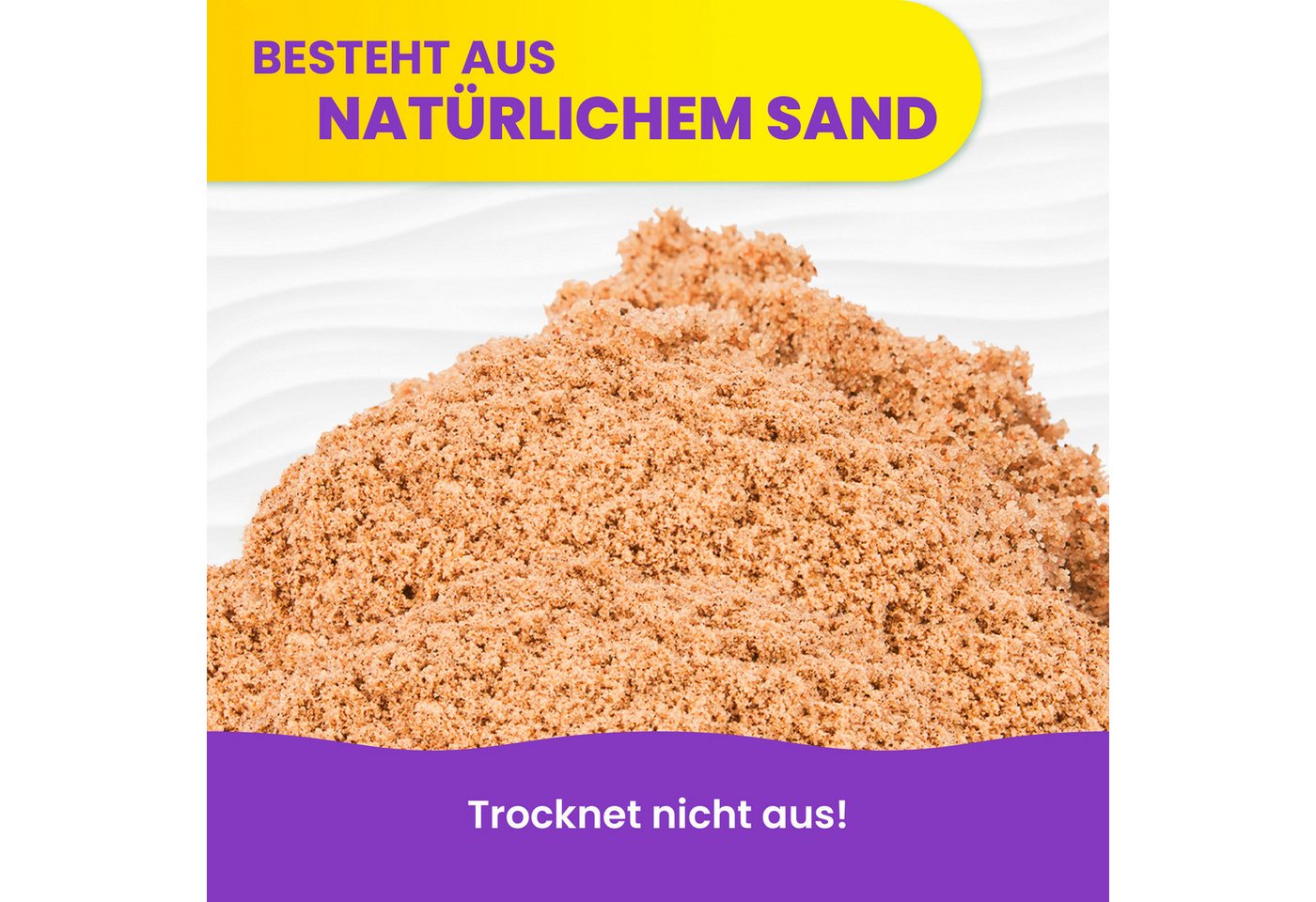 Spin Master Kreativset Kinetic Sand - Braun 2,5 kg – Bild 4 von 5
