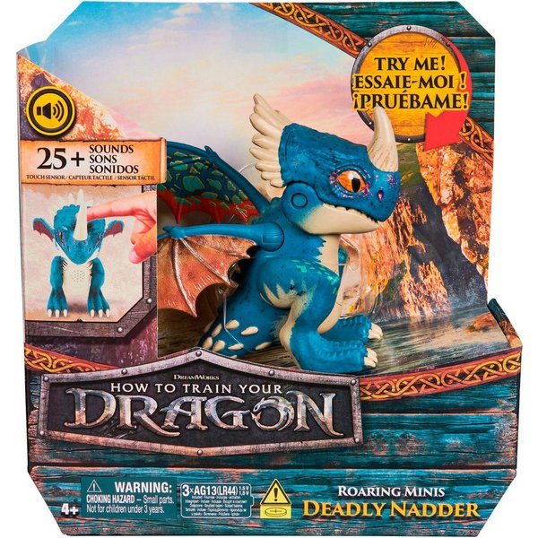 Spin Master Spielfigur Dragons Movie - Interaktive Mini-Drachen - Sturmpfeil, mit Soundeffekt