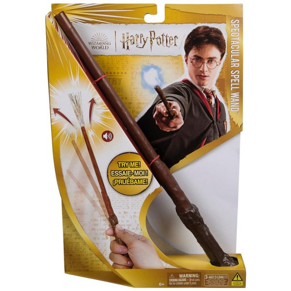 Spin Master Spielfigur Wizarding World Harry Potter Zauberstab Spectacula, Zauberstab mit Licht und Sound aus Harry Potter