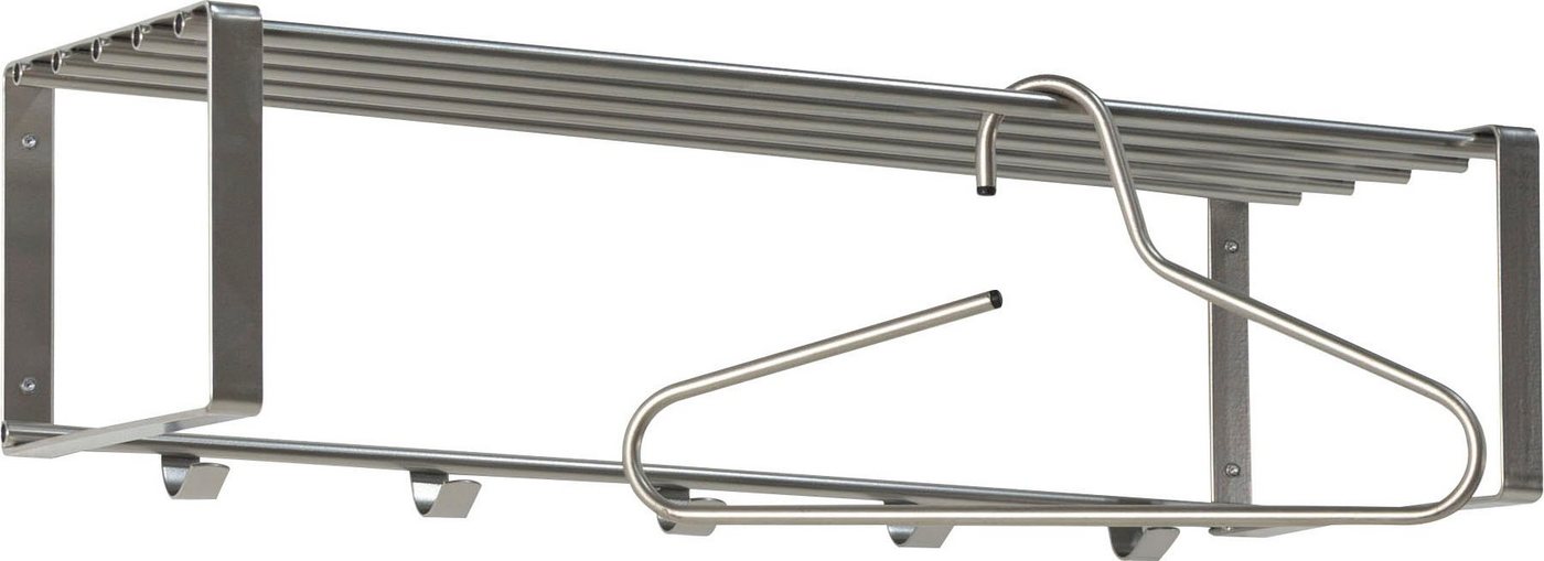 Spinder Design Garderobenleiste REX (1 St), Wandgarderobe aus Stahl mit Hutablage und 5 bzw. 7 Haken – Bild 5 von 5