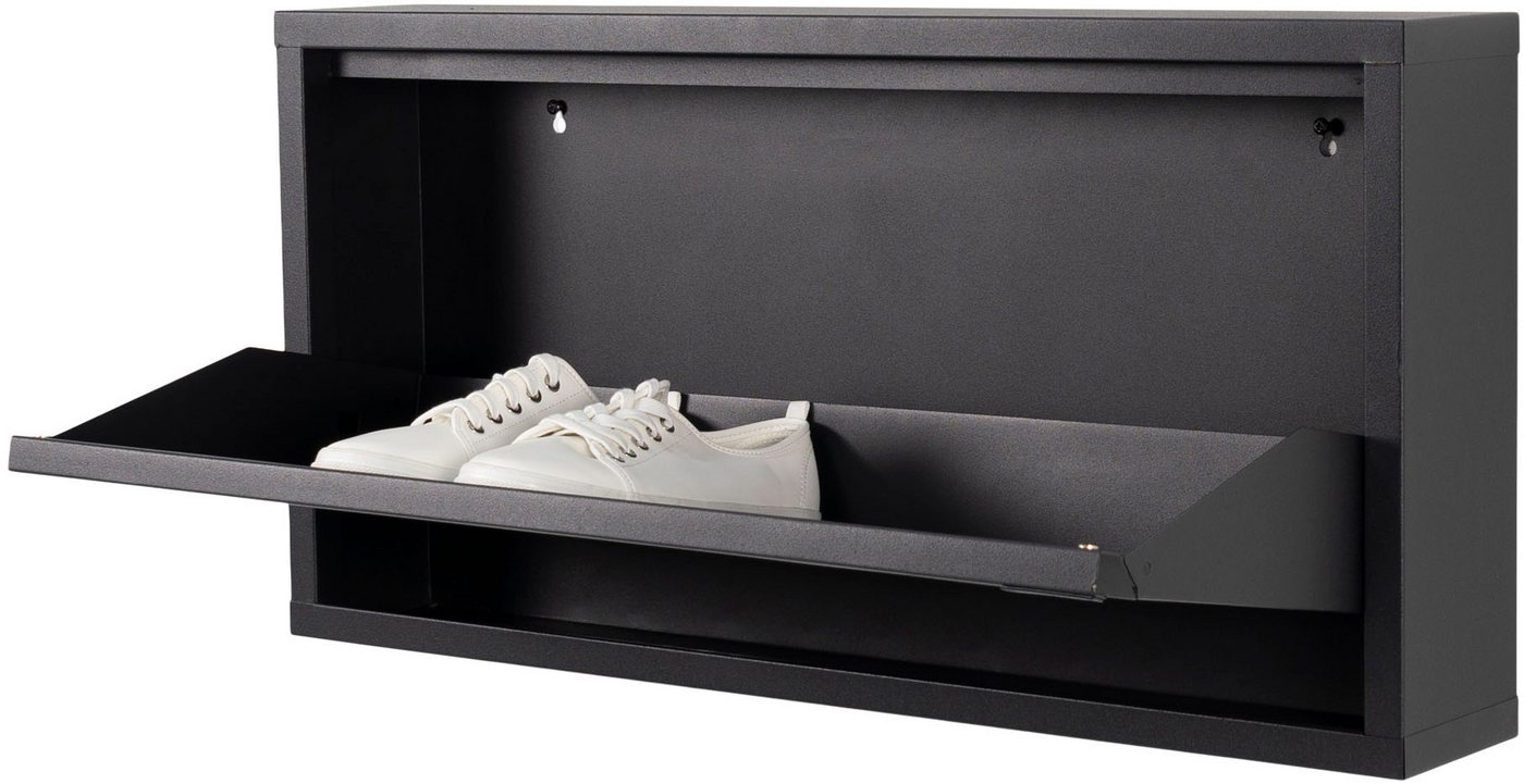 Spinder Design Schuhschrank Billi Schuhklapper Metall, Breite 75 cm, Höhe 37,5 cm, 1 Klappen – Bild 4 von 5