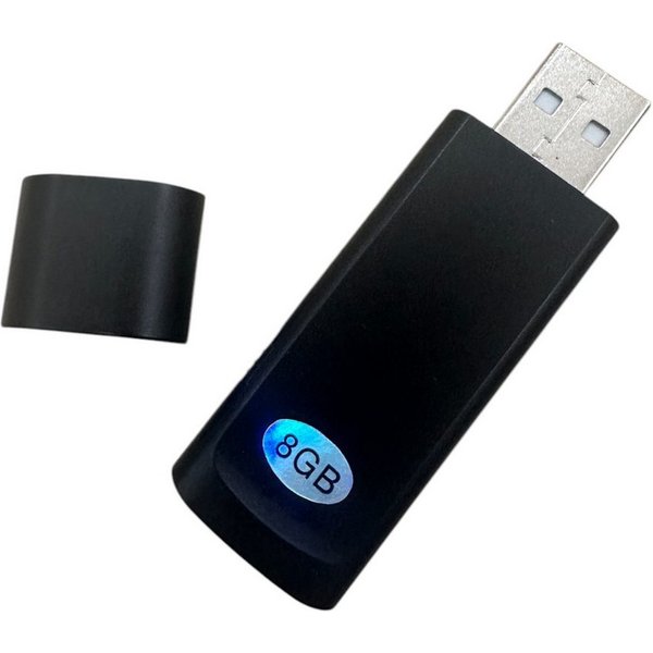 SpionProfi 8GB Usb Stick Voice Recorder Mini Ton Stimme Aufnahmegerät Auto Haus Digitales Aufnahmegerät (Spion Abhörgerät Wanze Voice Recorder Spy getarnt Dikti