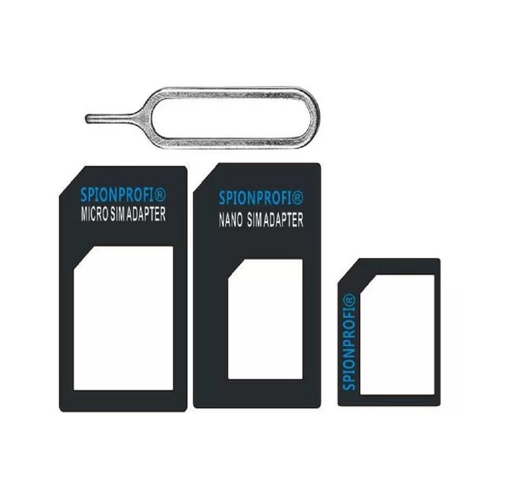 SpionProfi SpionProfi Sim Kartenadapter Nano Micro Kartenleser Adapter Handy-Netzteile (Universell einsetzbar für alle gängigen Handy- und Tabletmodelle) – Bild 2 von 5