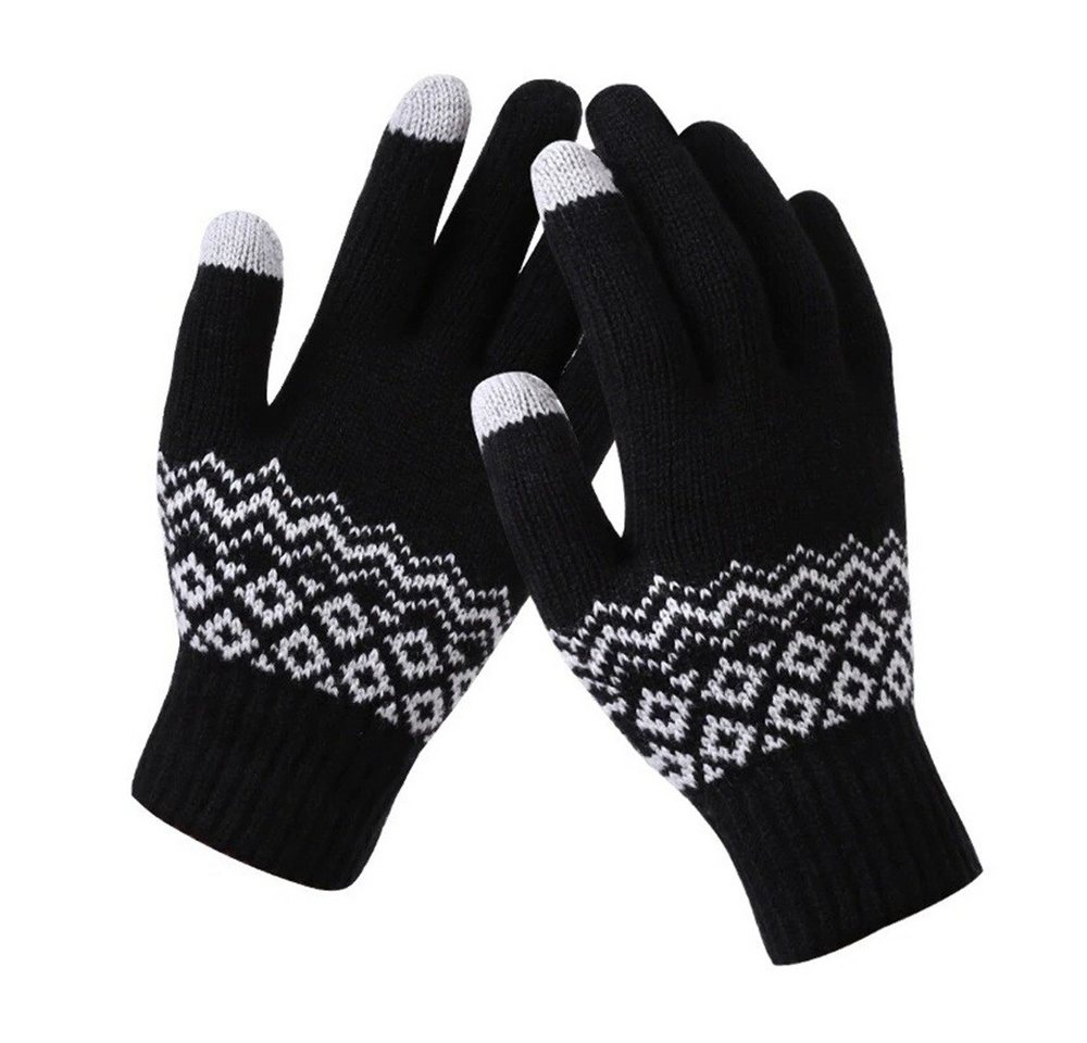 SpionProfi Strickhandschuhe Winter Handschuhe Touchscreen Damen Herren Handy Smartphone Sport Winterhandschuhe mit Touchscreen Funktion für Smartphone & Tablet – Bild 2 von 2