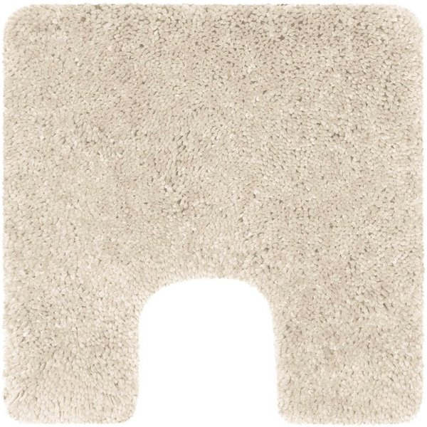 spirella Badematte HIGHLAND, Höhe 40 mm, Badteppich Hochflor, 100% Polyester Microfaser, Anti-Rutsch Beschichtung, mit Toilettenausschnitt, für Fußbodenheizung 