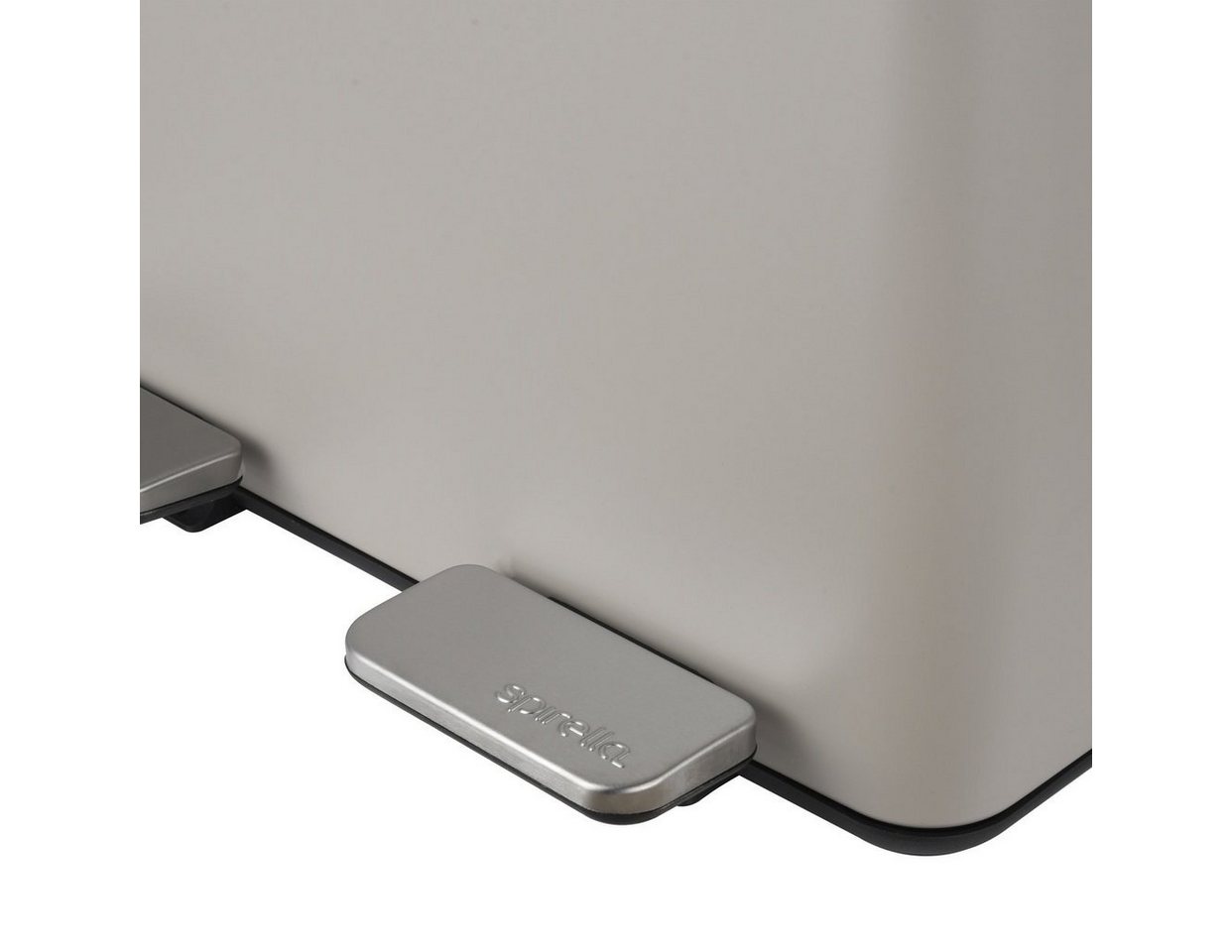 spirella Mülltrennsystem ALIYA, 2 Kammern Abfall Treteimer XXL, 60 L, Softclose Absenkautomatik, herausnehmbare Innenbehälter, Anti-Fingerprint Oberfläche, Stah – Bild 5 von 5
