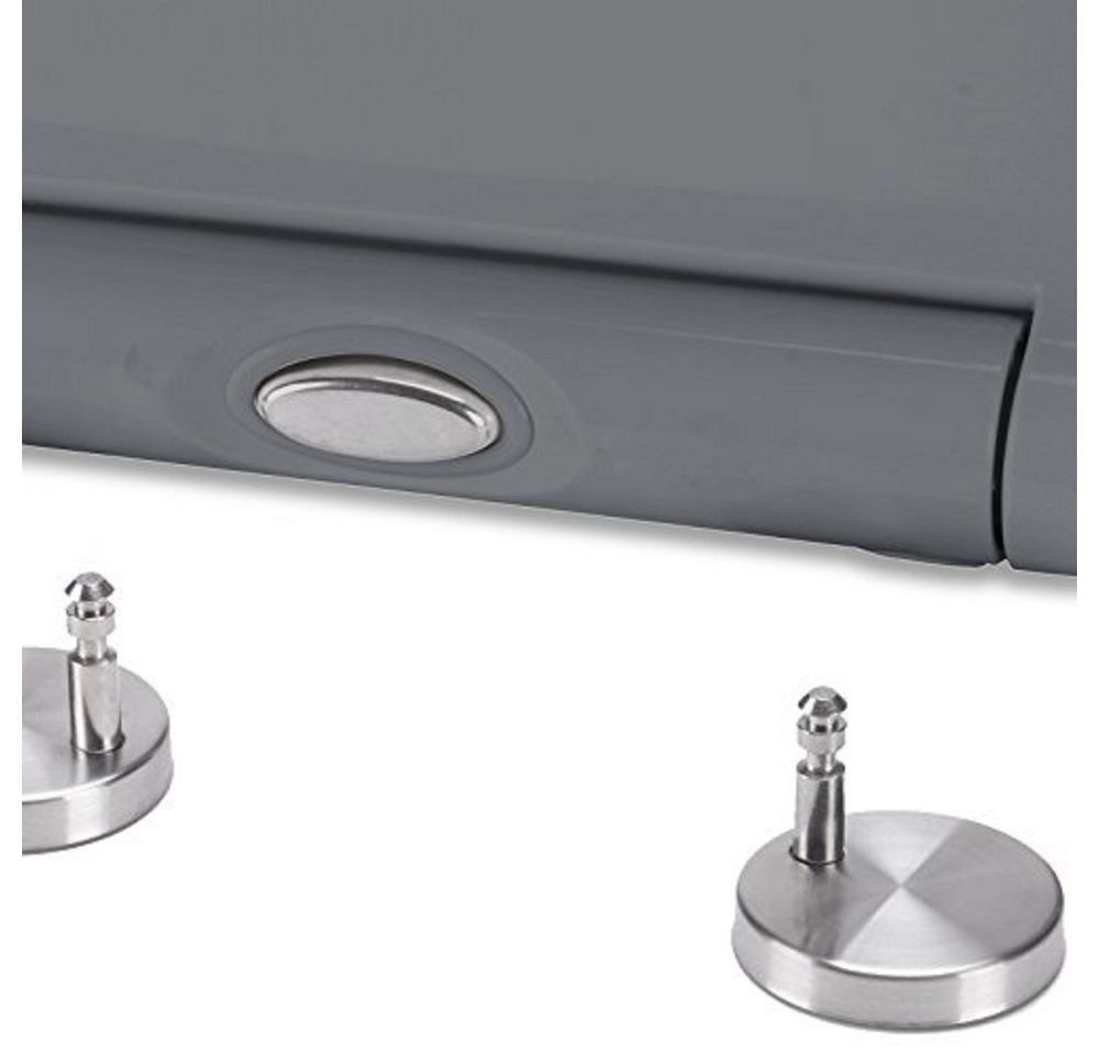 spirella WC-Sitz EASY CLIP, Premium Toilettendeckel aus Duroplast, Edelstahl Scharniere mit Quick-Release-Funktion zur einfachen Schnellreinigung, Soft Close Ab – Bild 3 von 5