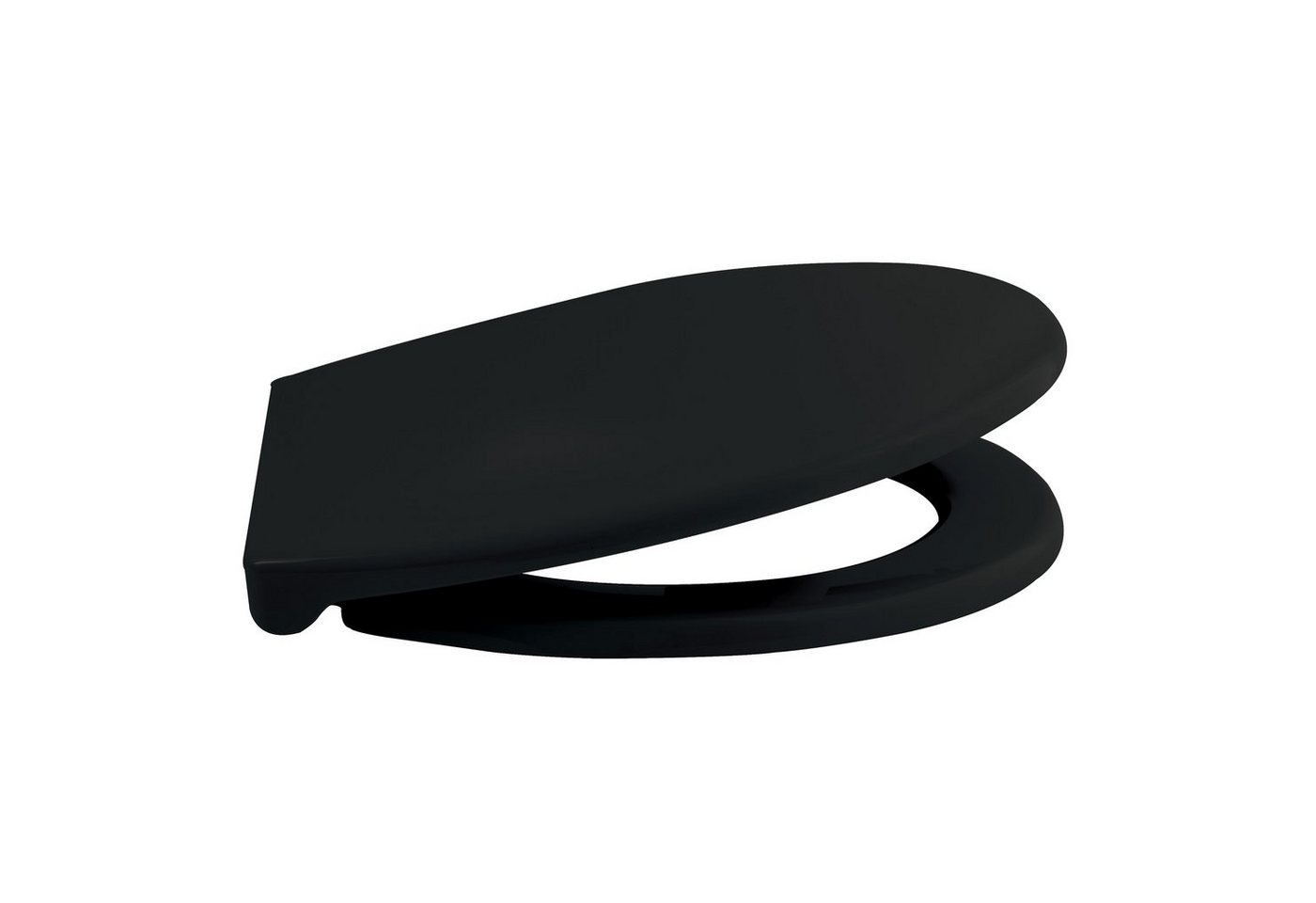 spirella WC-Sitz HARRY, Premium Toilettendeckel aus leichtem PP Thermoplast Kunststoff, hohe Stabilität, bruchsicher, Edelstahl Scharniere mit Quick-Release-Fun – Bild 2 von 5