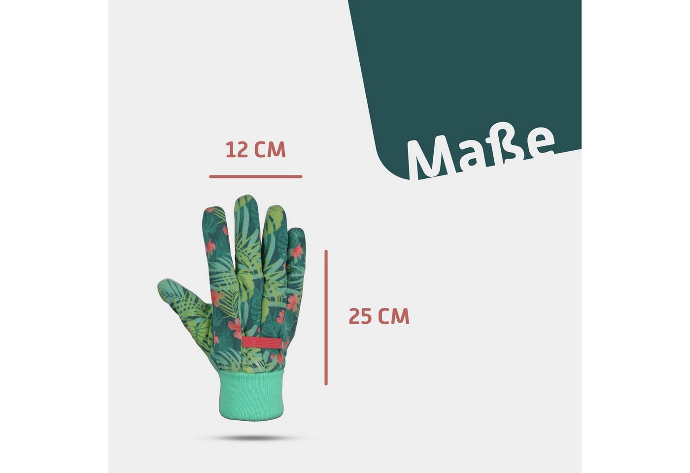 SPONTEX Gartenhandschuhe Schutzhandschuh Flower (4 Paar) Schutzhandschuh für Damen/Herren - Antirutsch Beschichtung – Bild 3 von 5