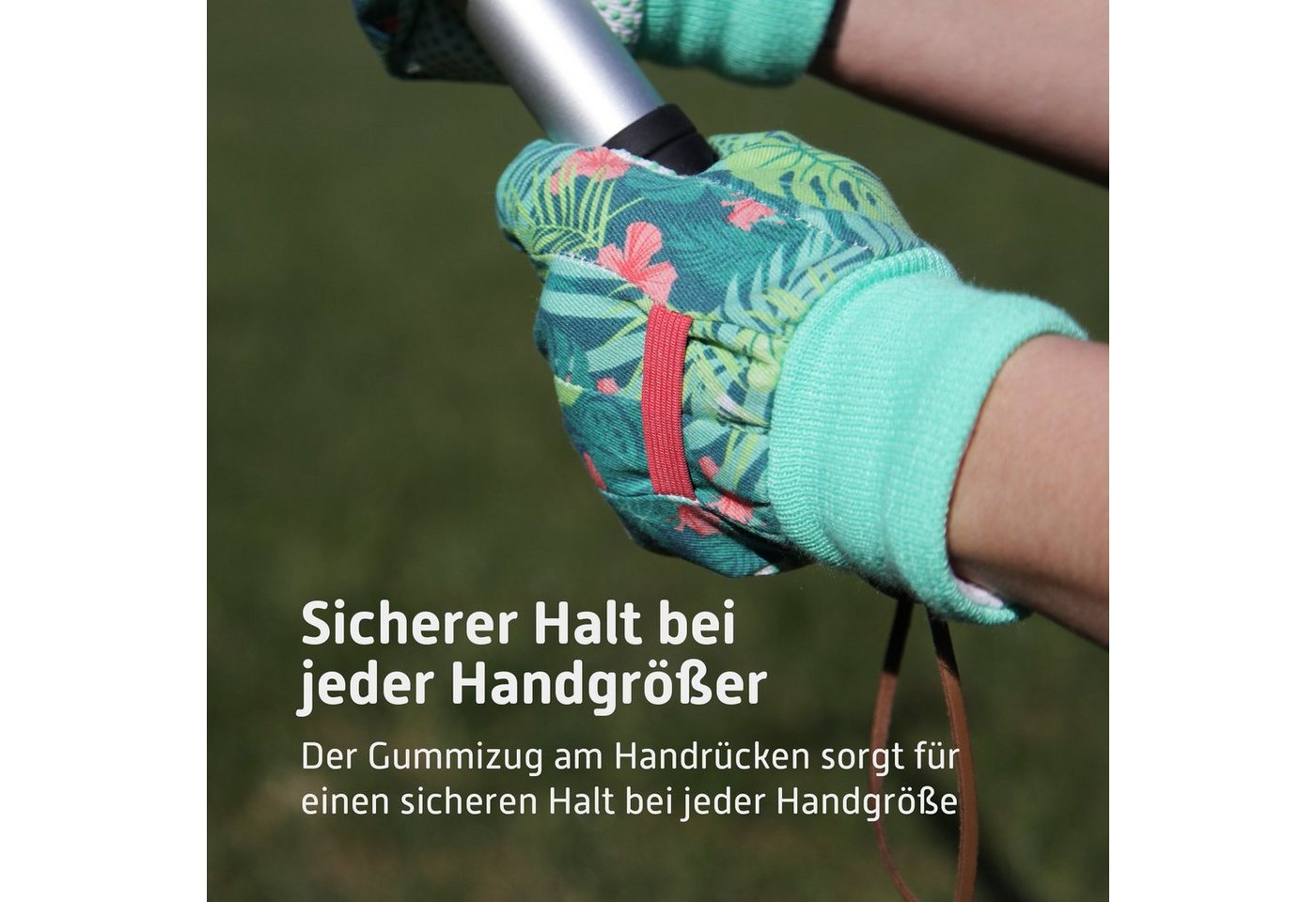 SPONTEX Gartenhandschuhe Schutzhandschuh Flower (4 Paar) Schutzhandschuh für Damen/Herren - Antirutsch Beschichtung – Bild 4 von 5