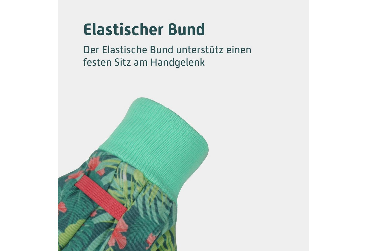 SPONTEX Gartenhandschuhe Schutzhandschuh Flower (4 Paar) Schutzhandschuh für Damen/Herren - Antirutsch Beschichtung – Bild 5 von 5