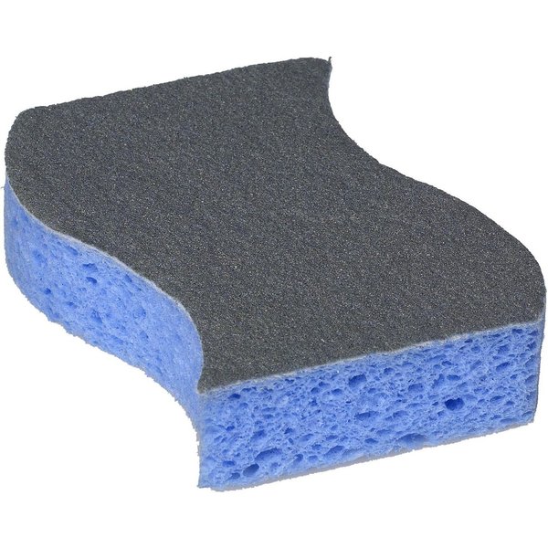 SPONTEX Scheuerschwamm Polish Edelstahl-Putz - Scheuerschwamm ideal für Edelstahltöpfe