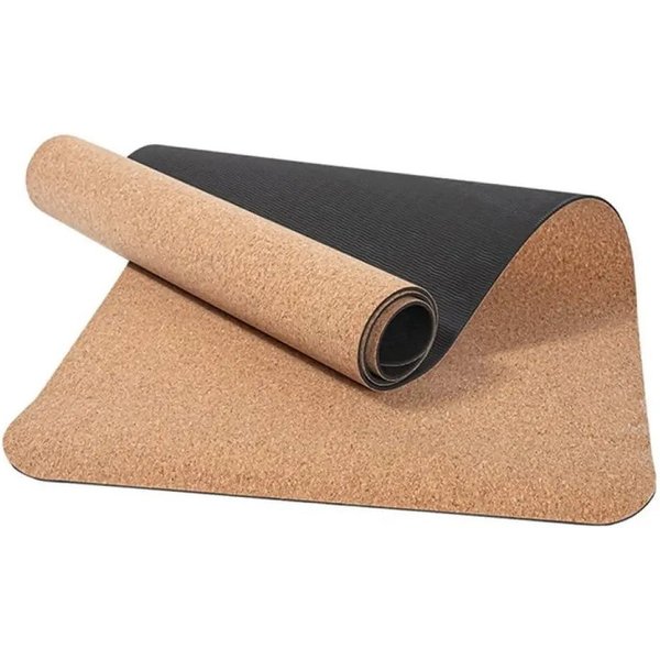Sport-Knight® Yogamatte Yogamatte aus Kork, mit Anti-Rutsch-Effekt, nachhaltig, pflegeleicht