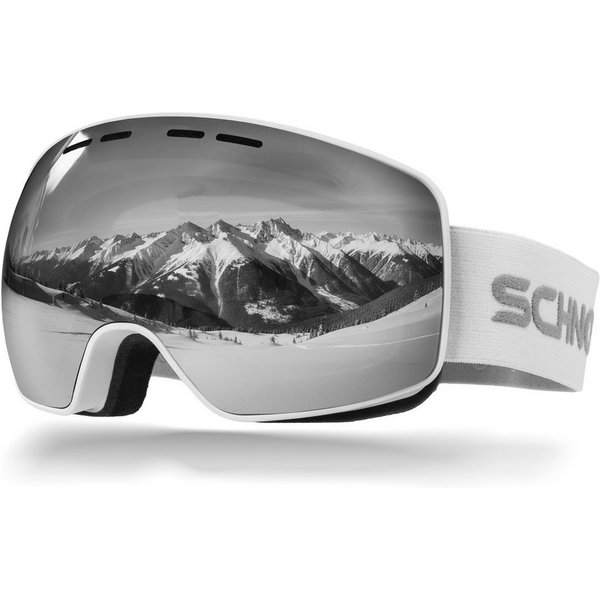 SCHNORR Sportbrille Schnorr Skibrille Ventra - Sphärisch, Silber (S3/S4), Full REVO, Ant, (1-St), Full REVO-Beschichtung Silber (S3/S4)