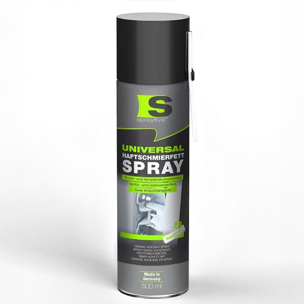 Spraytive Schmierfett 1x 500 ml Universal Haftschmierfett-Spray – Schmierfett & Kriechöl, Made in Germany