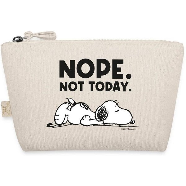 Spreadshirt Kosmetiktasche Peanuts Snoopy Nope Not Today Bürohumor Täschchen (1-tlg)