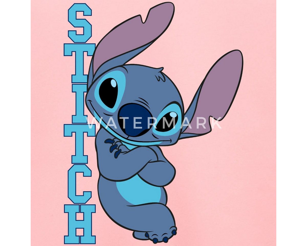 Spreadshirt Sweatshirt Lilo & Stitch, Stitch Mit Schriftzug Kinder Premium Pullover (1-tlg) – Bild 2 von 5