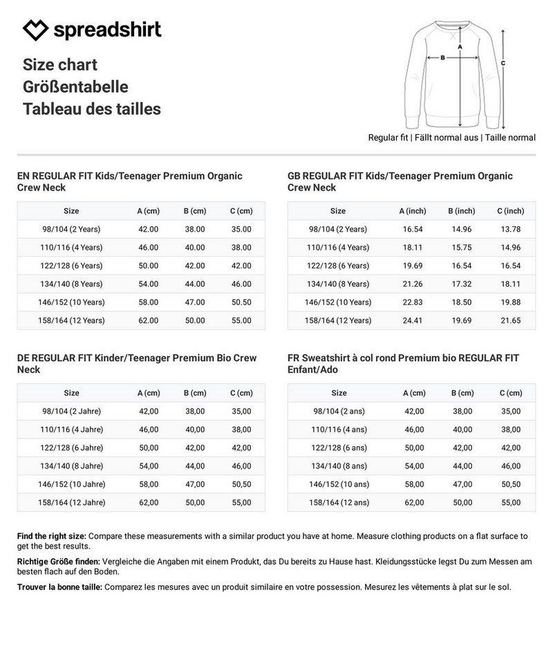 Spreadshirt Sweatshirt Lilo & Stitch, Stitch Mit Schriftzug Kinder Premium Pullover (1-tlg) – Bild 3 von 5