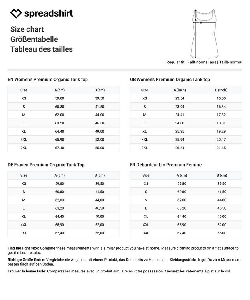 Spreadshirt T-Shirt Dirndl Ersatz, Mein Dirndl Ist In Der Wäsche Premium Tank Top Damen (1-tlg) – Bild 3 von 5