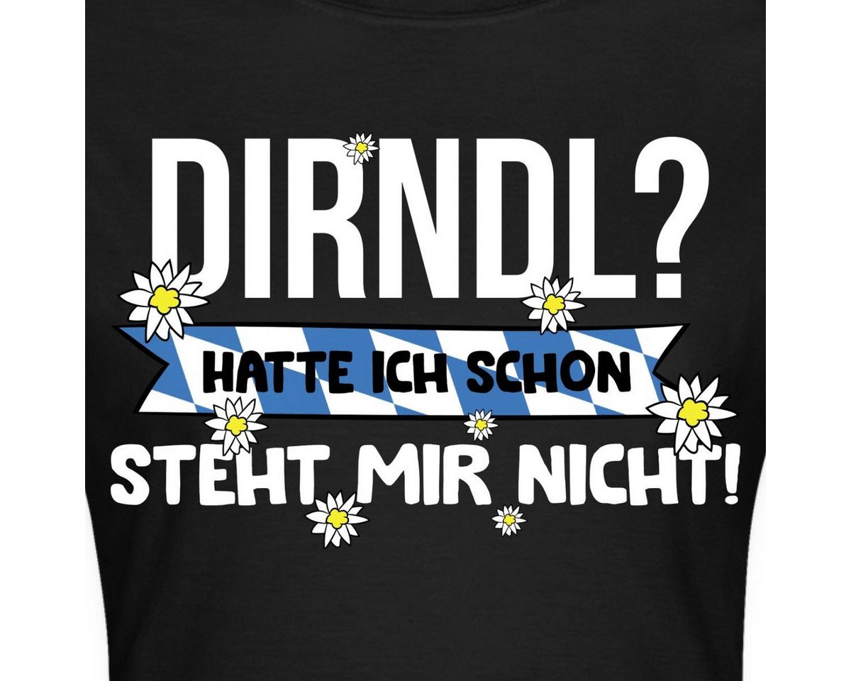Spreadshirt T-Shirt Dirndl Ersatz, Dirndl Steht Mir Nicht Frauen T-Shirt (1-tlg) Slim Fit, fällt klein aus – Bild 2 von 5