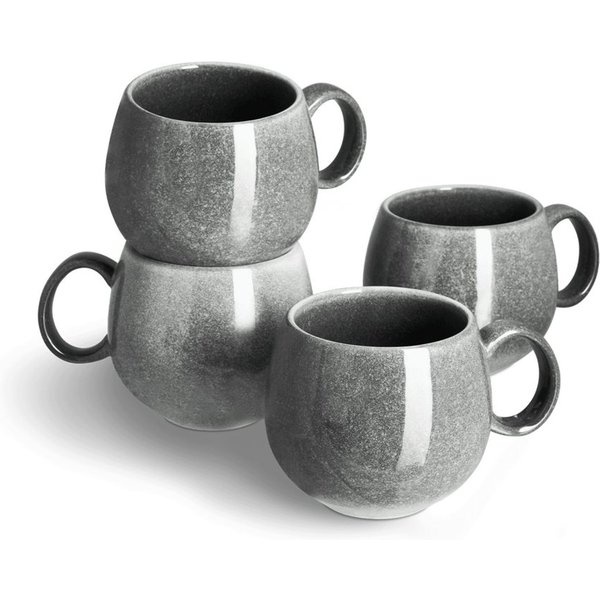 Springlane Geschirr-Set Misty Cliff, Steingut, in verschiedenen Ausführungen und Sets, Steingut, robust, kratzfest, 4er-Set Tasse