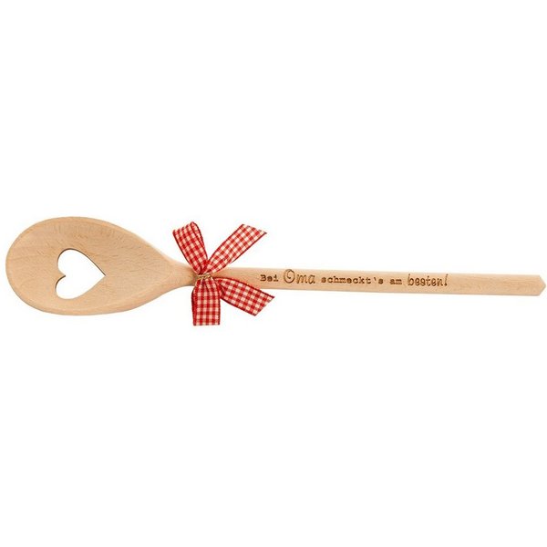 Spruchreif® Nudellöffel Kochlöffel Holz mit Gravur · Küchenhelfer · Geschenke für Mama/ Oma
