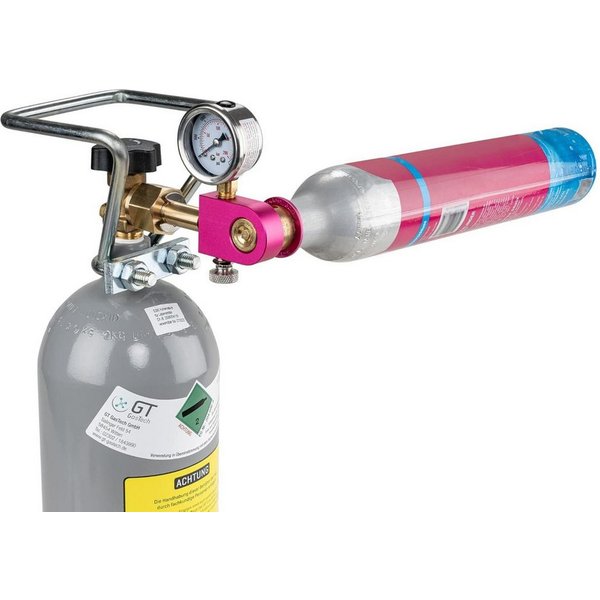 SPRUDELUX Schlauchadapter CO₂-Umfülladapter Quick Connect für Wassersprudler, füllt QC-Zylinder aus großen CO₂-Flaschen nach