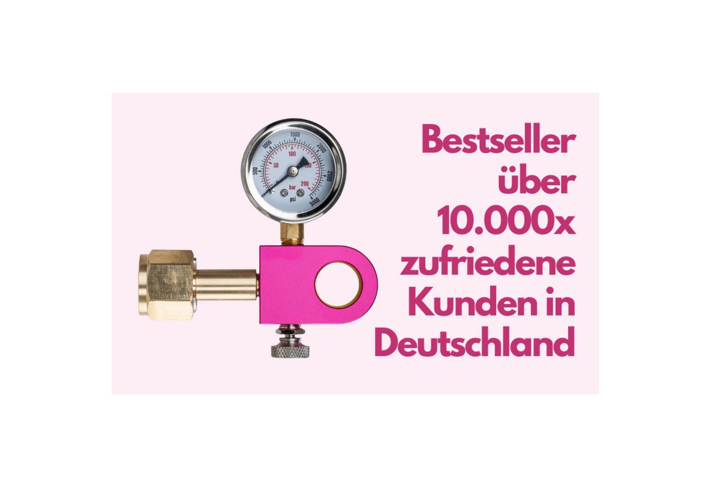 SPRUDELUX Schlauchadapter CO₂-Umfülladapter Quick Connect für Wassersprudler, füllt QC-Zylinder aus großen CO₂-Flaschen nach – Bild 3 von 5